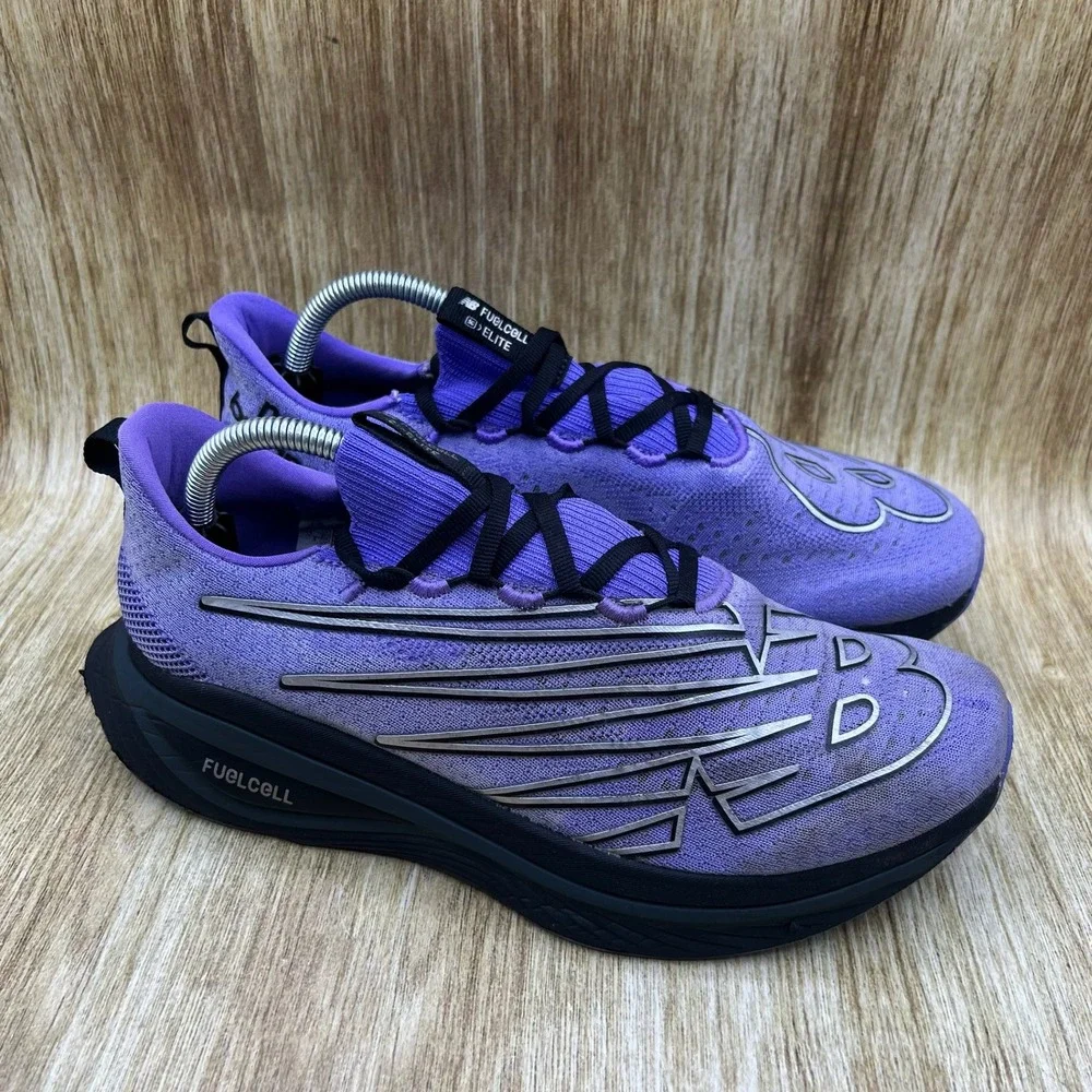New Balance FuelCell SuperComp Elite v3 Mens 9.5 2E Purple Carbon Plate MRCELCE3